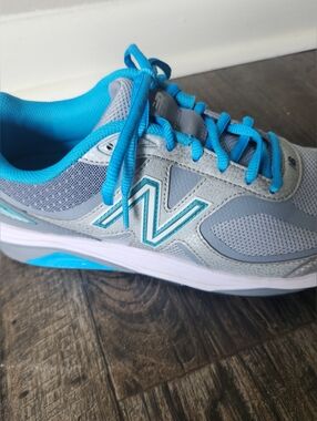 New Balance 1540 V3 Gray & Turquoise Lace-Up Athletic Shoe 10W
